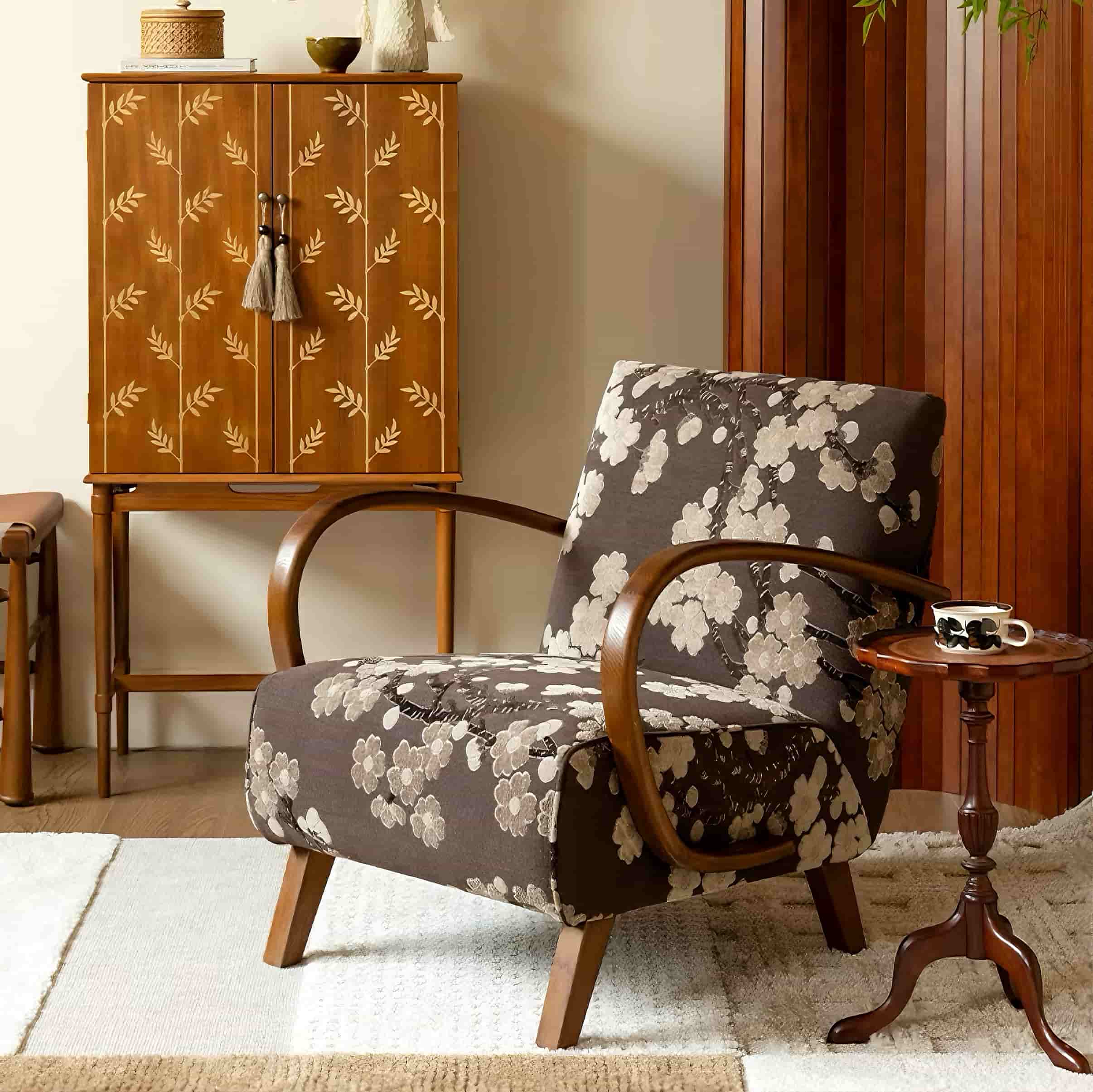 Tela de terciopelo de corte Jacquard con estampado de flor de ciruelo de lujo de alta calidad para decoración del hogar