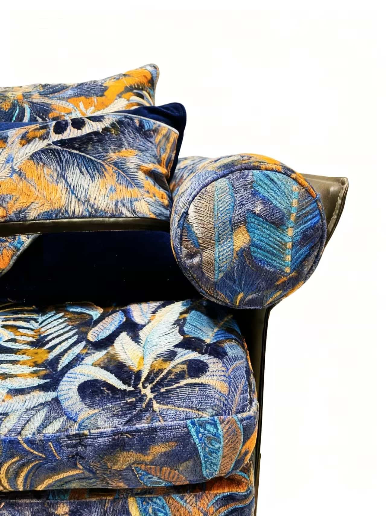 JBL-tela de terciopelo Jacqurard de alta calidad, nueva colección de moda, patrón de selva tropical, terciopelo Jacquard de estilo moderno para sofá